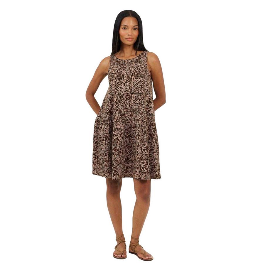 Brave Soul Robe Courte Sans Manches Motiftyle À Étages  