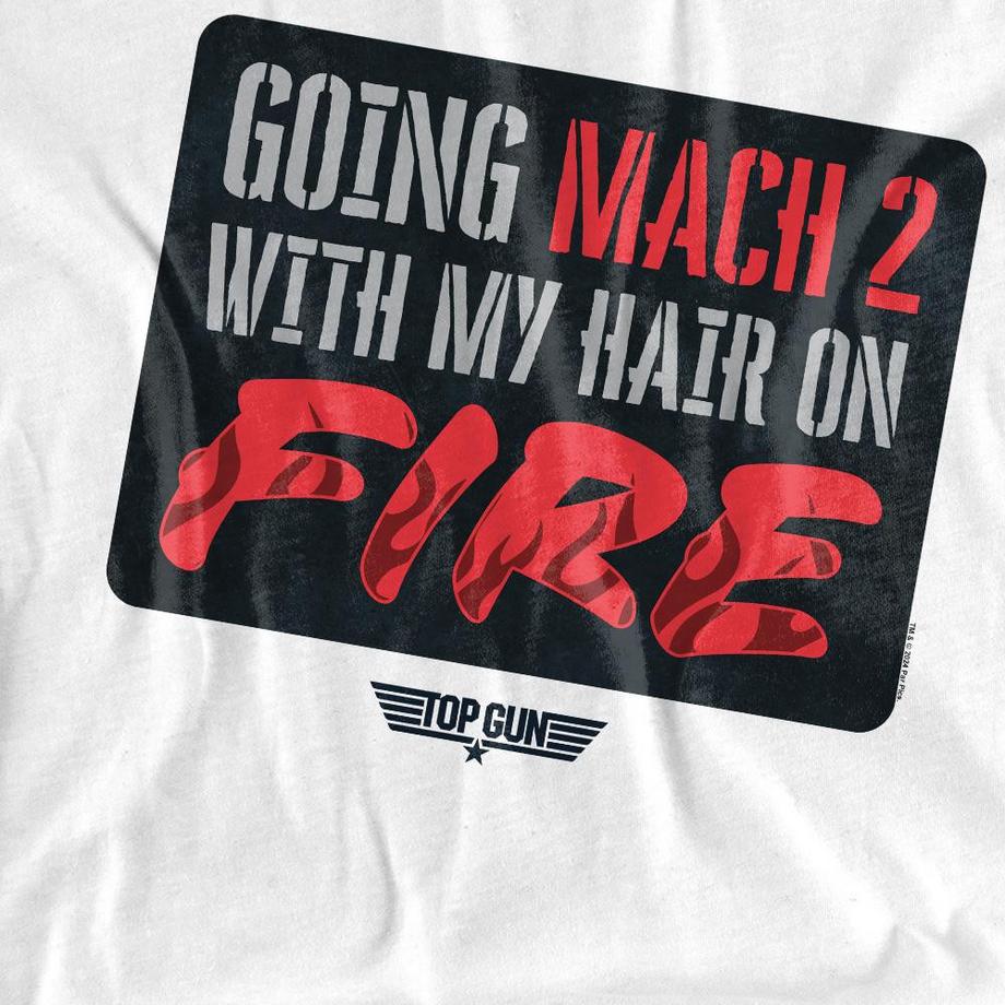 Top Gun Mach 2 Hair On Fire Langarm-T-Shirt  
