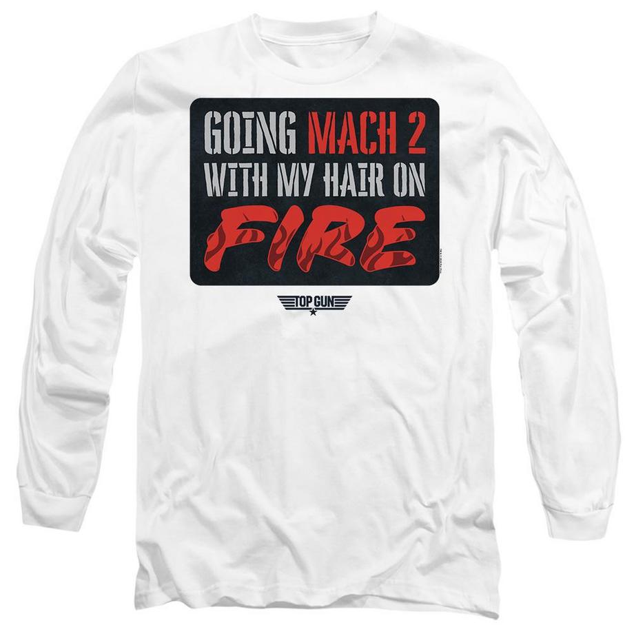 Top Gun Mach 2 Hair On Fire Langarm-T-Shirt  