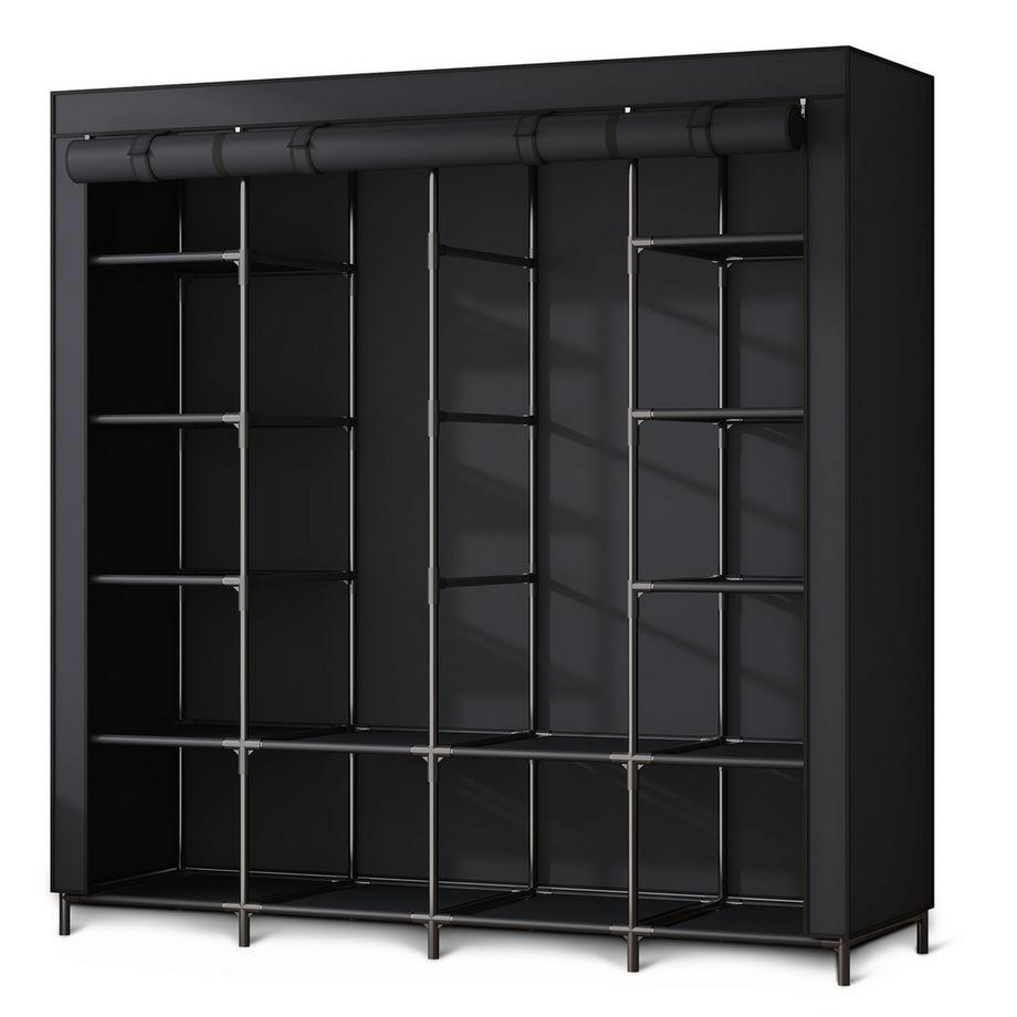 B2X Grande armoire textile Massido MS-804 noir  