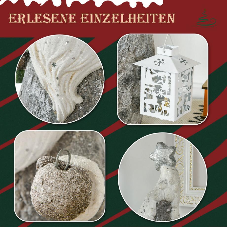 HOMCOM  Weihnachtsdeko Figur 