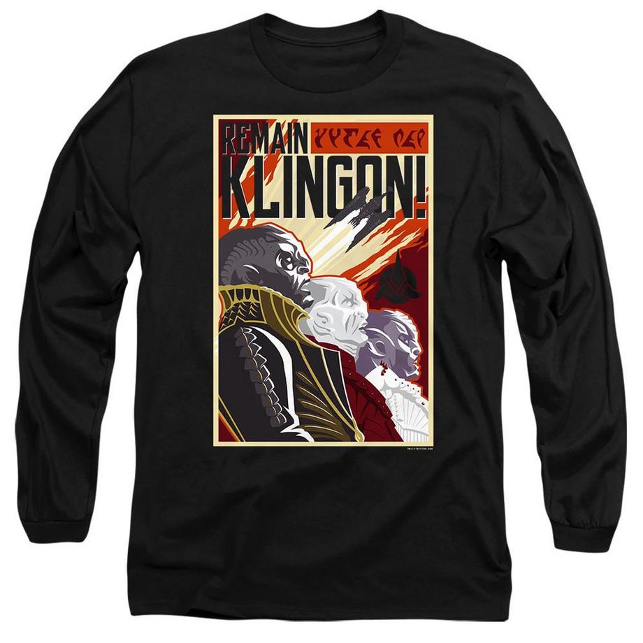 Remain Klingon Maglietta Poster