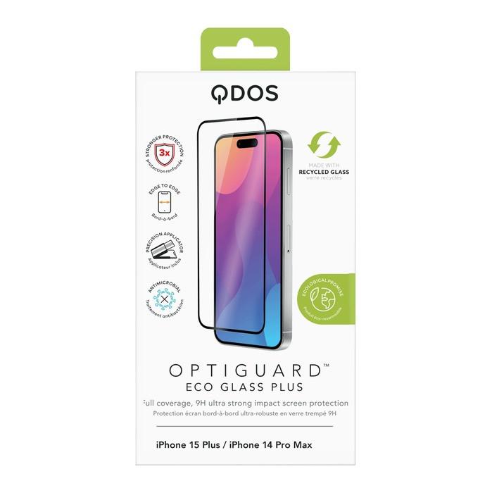 Qdos  Folie iPhone 15 + OptiGuard Eco Glass + 