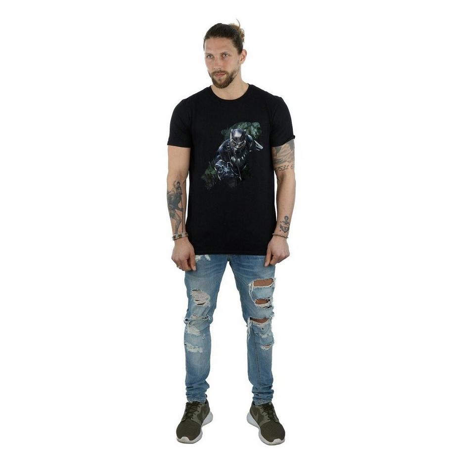 MARVEL Black Panther T-Shirt Stampata  