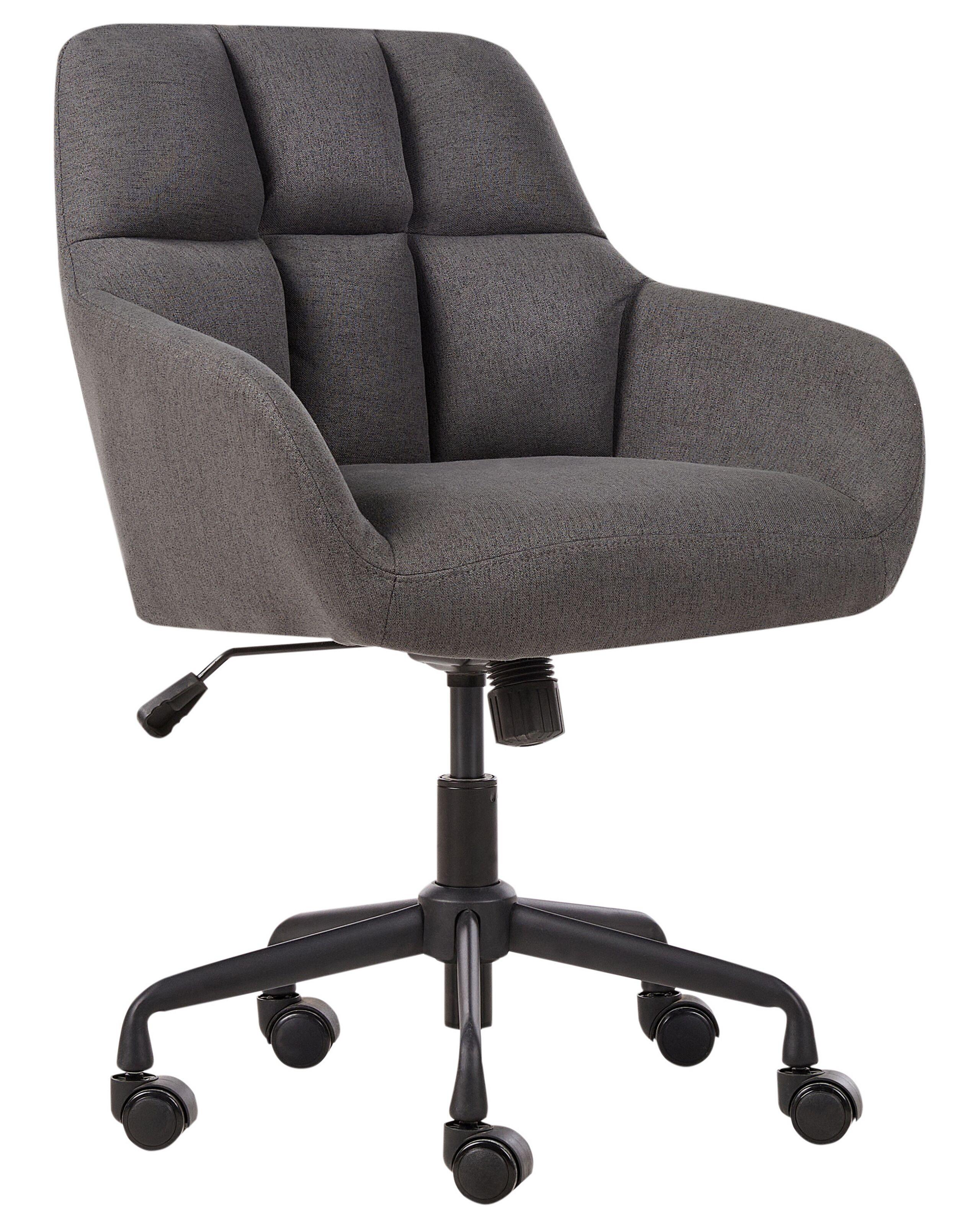 Beliani Sedia da scrivania en Tessuto Industriale PALMDALE  