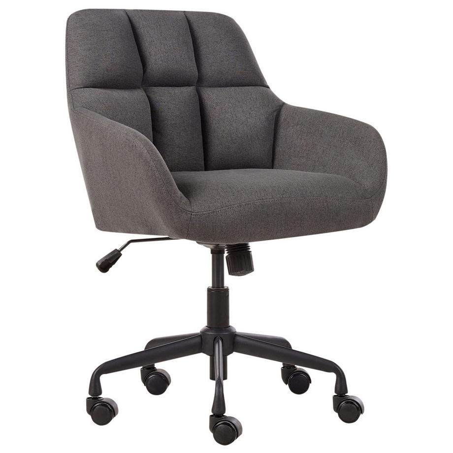 Beliani Sedia da scrivania en Tessuto Industriale PALMDALE  