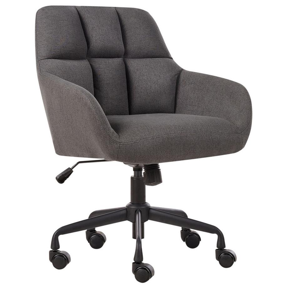 Beliani Sedia da scrivania en Tessuto Industriale PALMDALE  