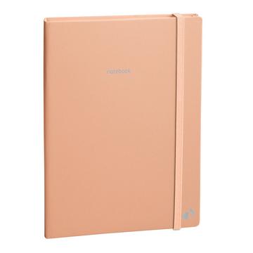 NOTIZHEFT 21 LINIERT Pastel - 15x21 cm - Gummizug