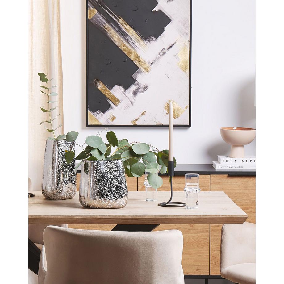 Beliani Vase décoratif en Grès Moderne CIRTA  