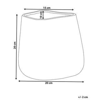 Beliani Vase décoratif en Grès Moderne CIRTA  