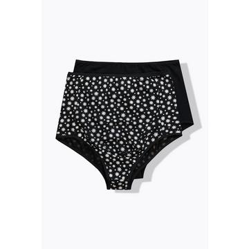 Slip a vita alta Bellieva in confezione doppia con inserto sul ventre