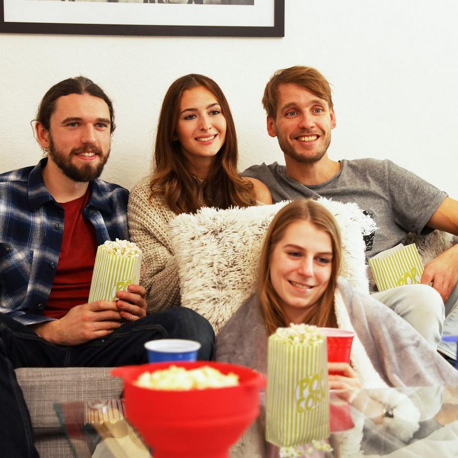 Northix  Retro-Popcorntüte, 144 Stück 