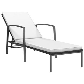 Chaise longue rotin synthétique