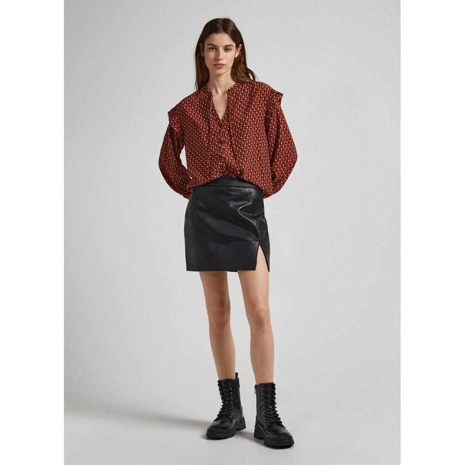 Pepe Jeans London Kitty Blusa Geometrica Maniche Lunghe  