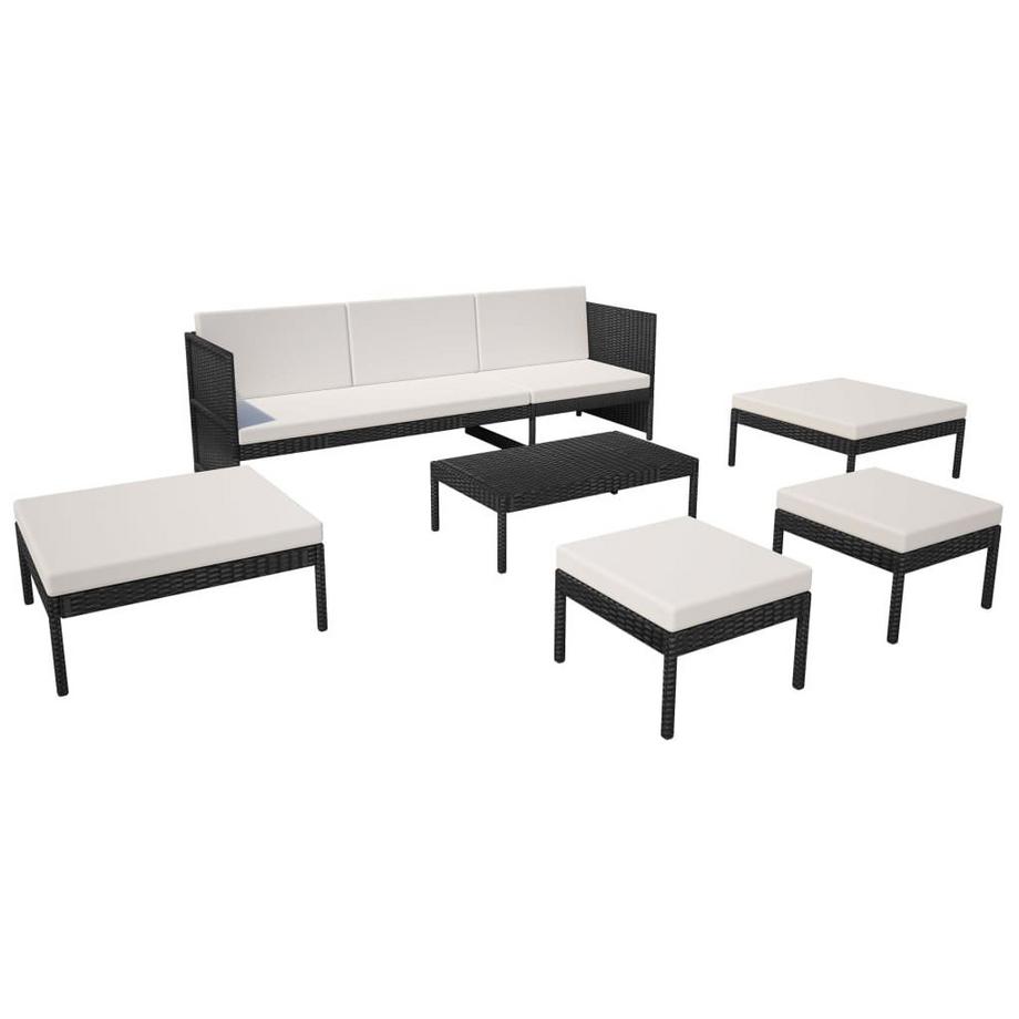 VidaXL Mobilier de jardin rotin synthétique  