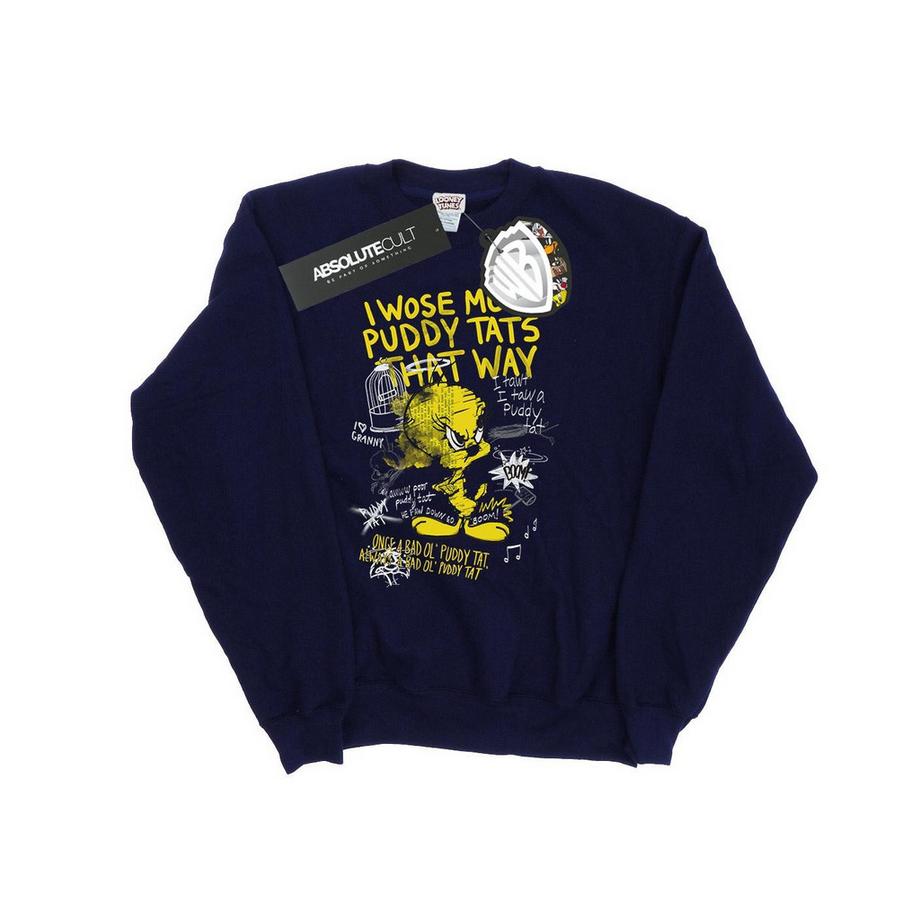 LOONEY TUNES Tweety Pie More Puddy Tats Sweatshirt  