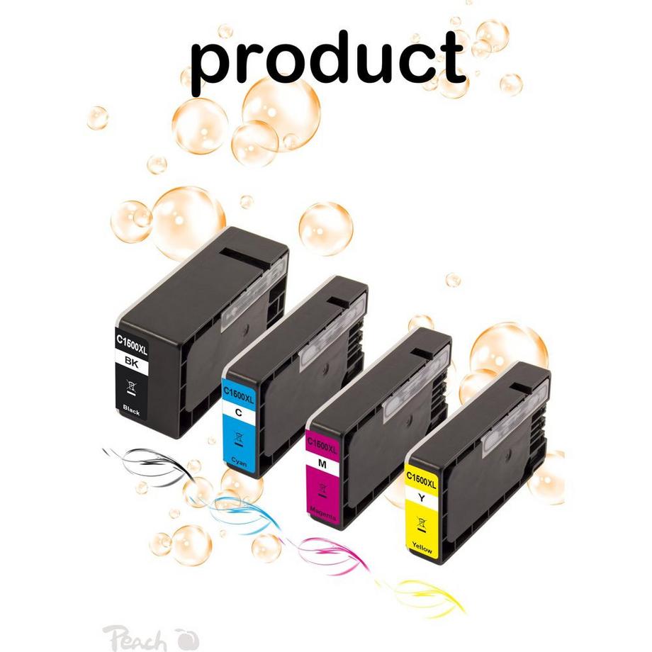 Peach  Tinte Canon PGI-1500XL, Multi-Pack BlackCyanMagentaYellow 
