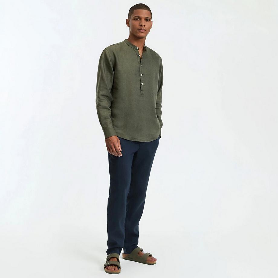 La Redoute Collections Stehkragenhemd  