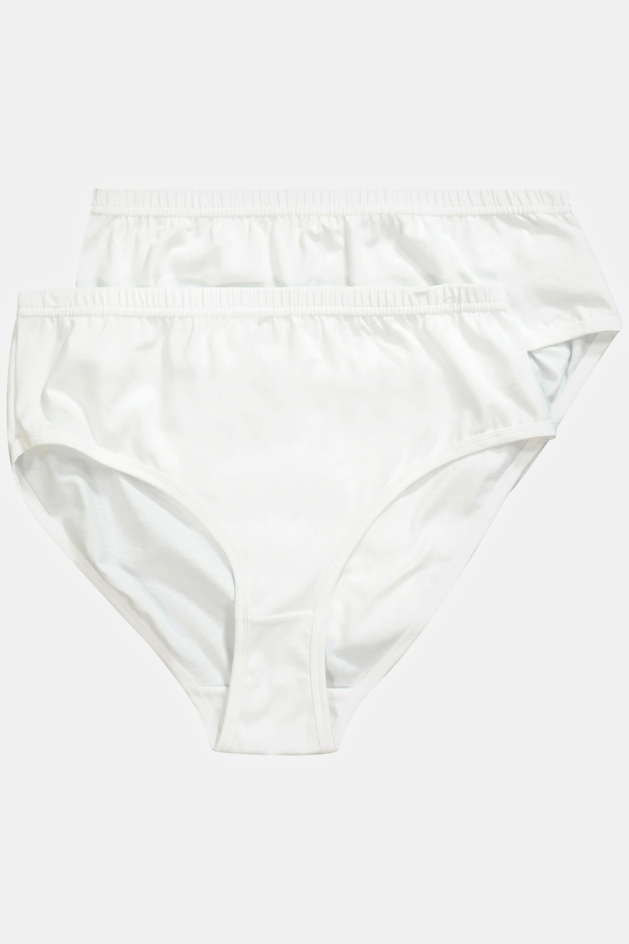 Ulla Popken Lot de 2 Culottes Unies Coton Bio  