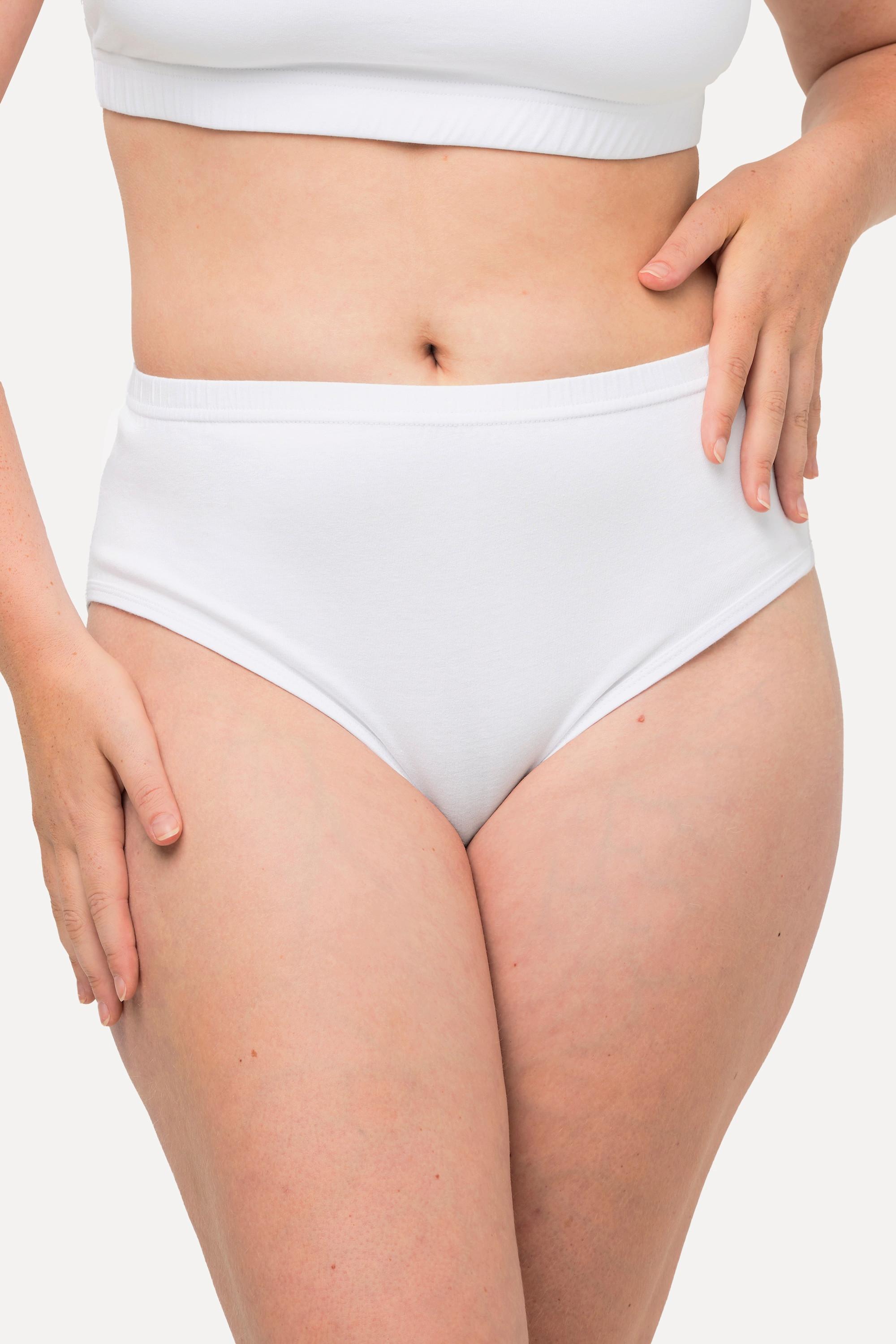 Ulla Popken Lot de 2 Culottes Unies Coton Bio  