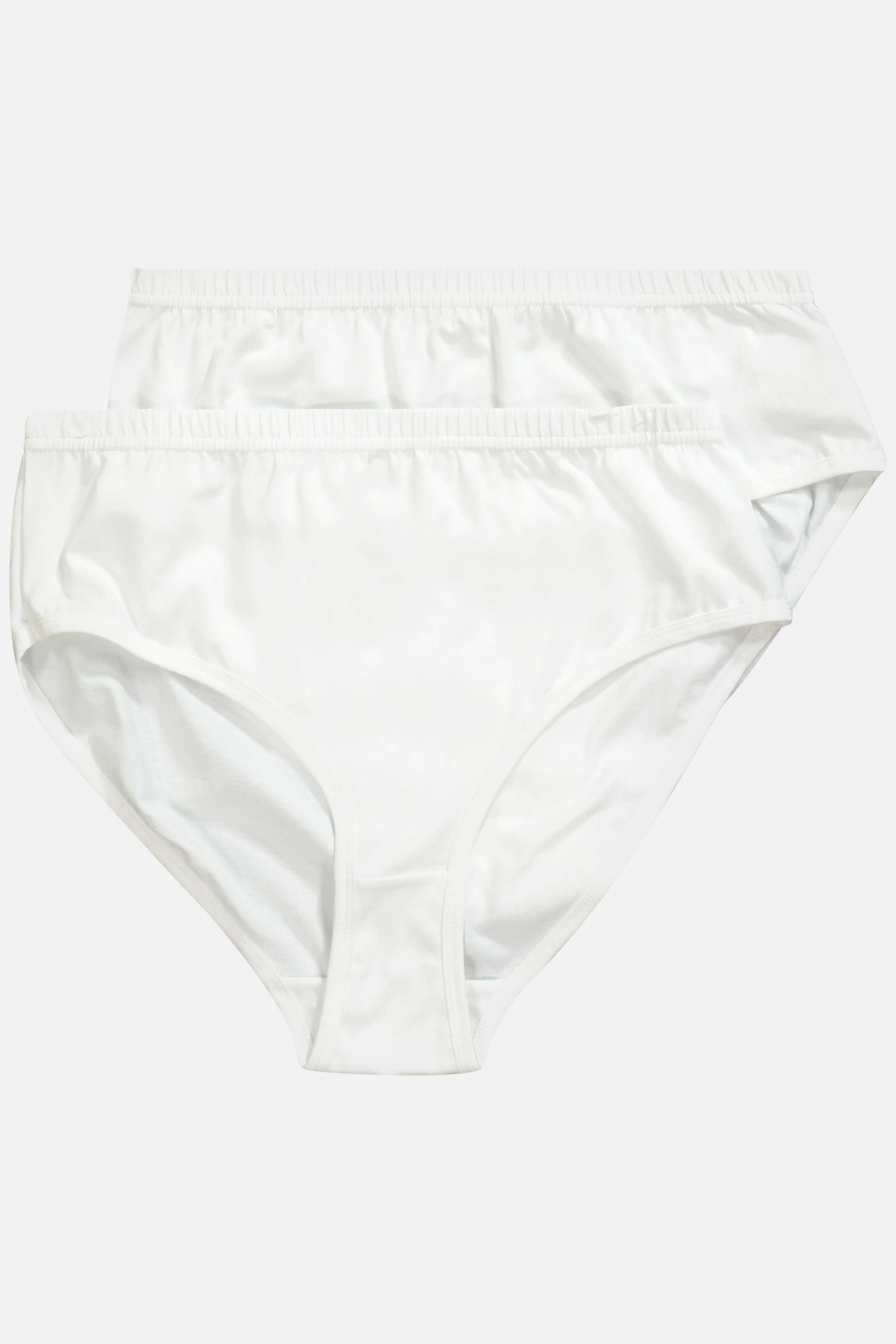 Ulla Popken Lot de 2 Culottes Unies Coton Bio  