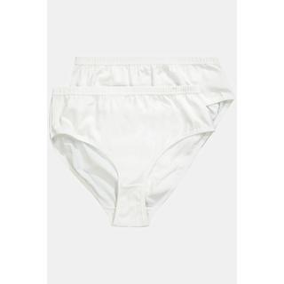 Ulla Popken 2er-Pack Uni Biobaumwolle Slips  