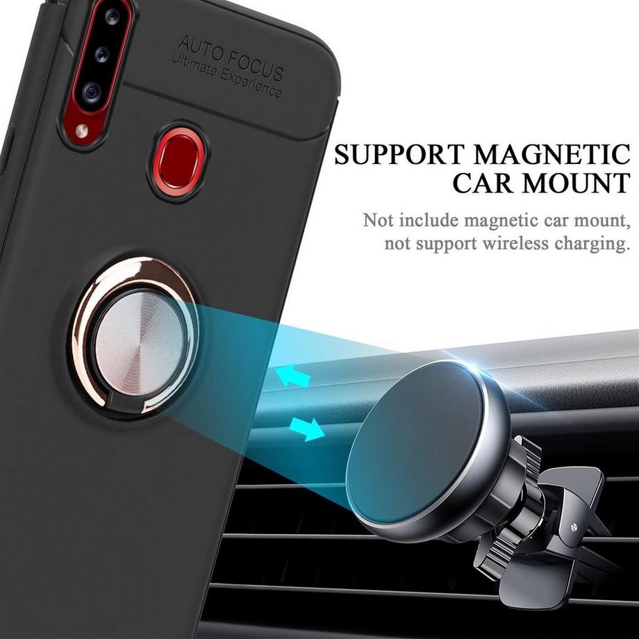 Cadorabo  Hülle für Samsung Galaxy A20s Fokus Ring TPU Silikon 