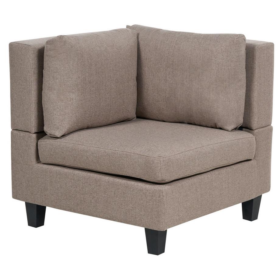 Beliani Ecksofa aus Stoff  UNSTAD  