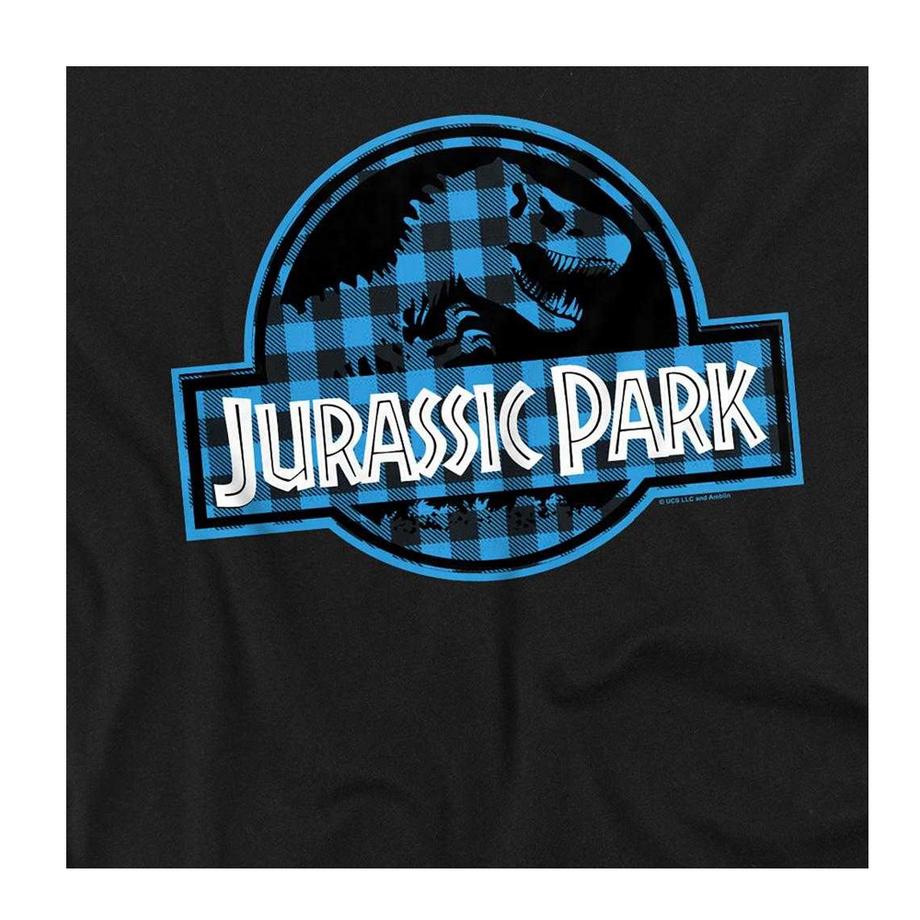 Jurassic Park T-Shirt mit Logo und Karomuster  