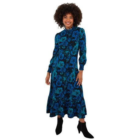 Joe Browns  PETITE Robe Midi Florale Rétro Col Montant 