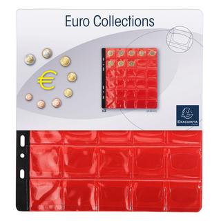 Exacompta Confezione 3 ricariche numismatiche 30 caselle 30mm diametro - 24,5x25cm - x 5  