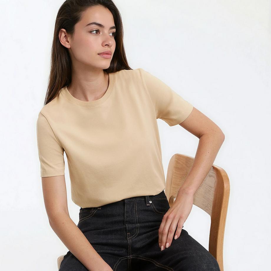 T-Shirt mit rundem Ausschnitt und kurzen Ärmeln