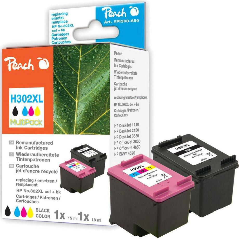 Peach  302XL (M, C, Y, BK, Druckkopf) 