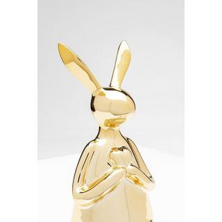 KARE Design Figurine décorative Lapin Assis Coeur doré 29  