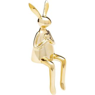 KARE Design Figurine décorative Lapin Assis Coeur doré 29  