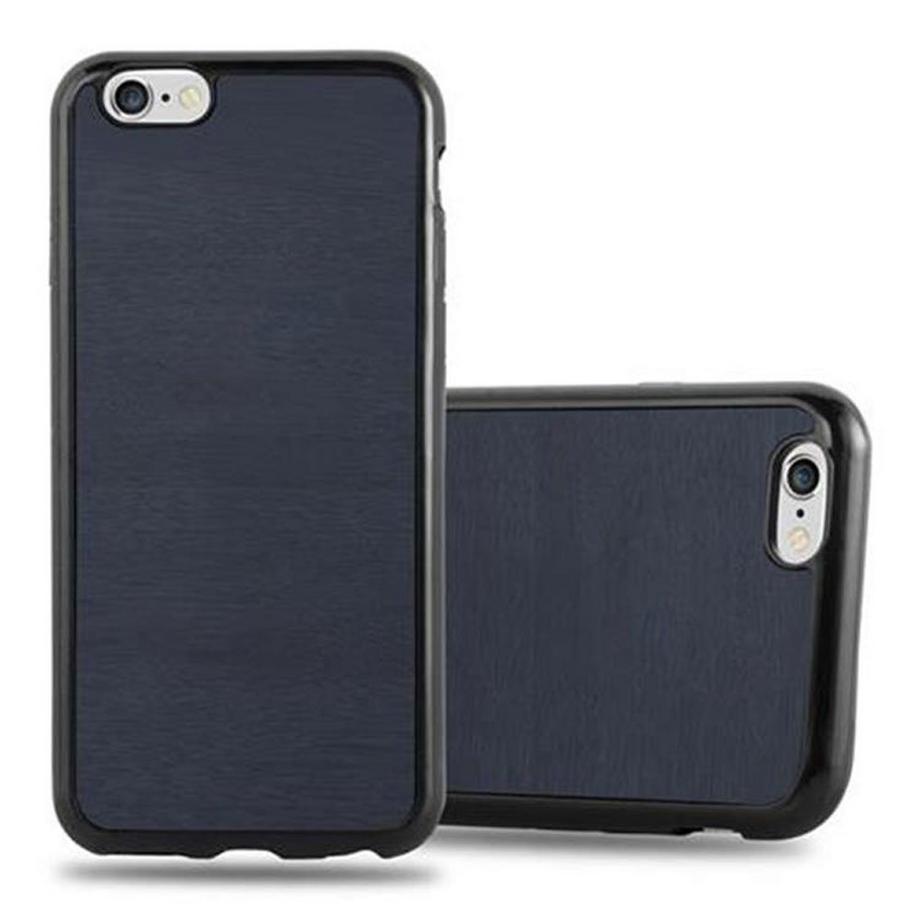 Cadorabo  Hülle für Apple iPhone 6  6S TPU Silikon Holz 