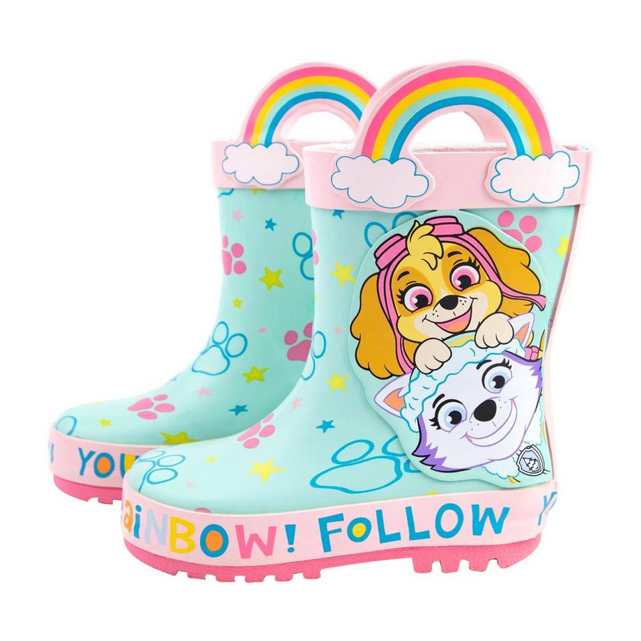 PAW PATROL Skye Everest Stivali da Pioggia Arcobaleno  