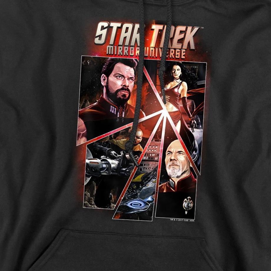 Star Trek Star Trek Mirror Universe Felpa con Cappuccio Stampa Grafica  