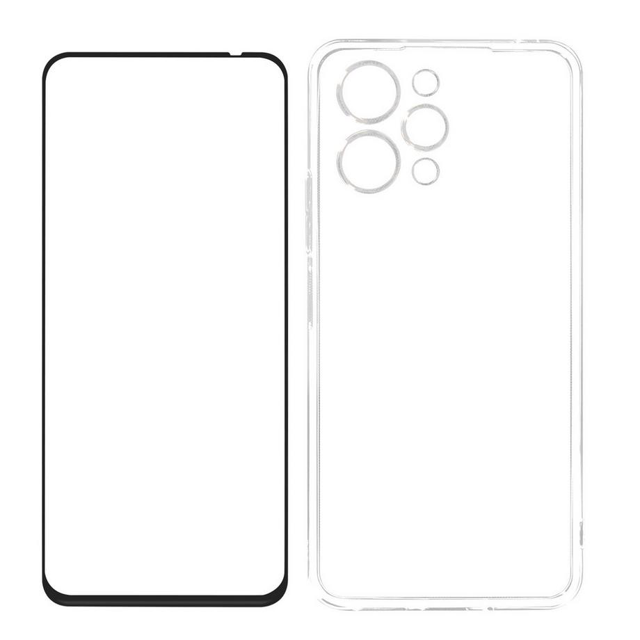 Avizar  Coque + Verre bord Noir Xiaomi Redmi 12 