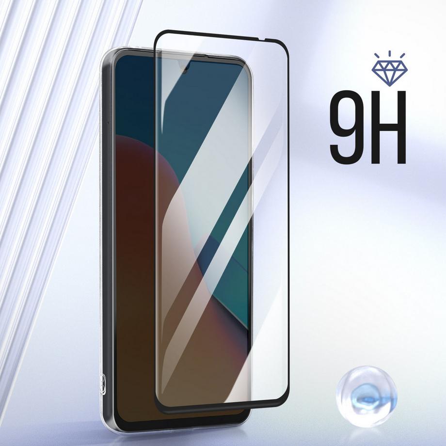 Avizar  Coque + Verre bord Noir Xiaomi Redmi 12 