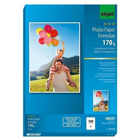 Sigel SIGEL InkJet Photo Paper Everyday A4 IP715 170g glossy 100 Blatt  