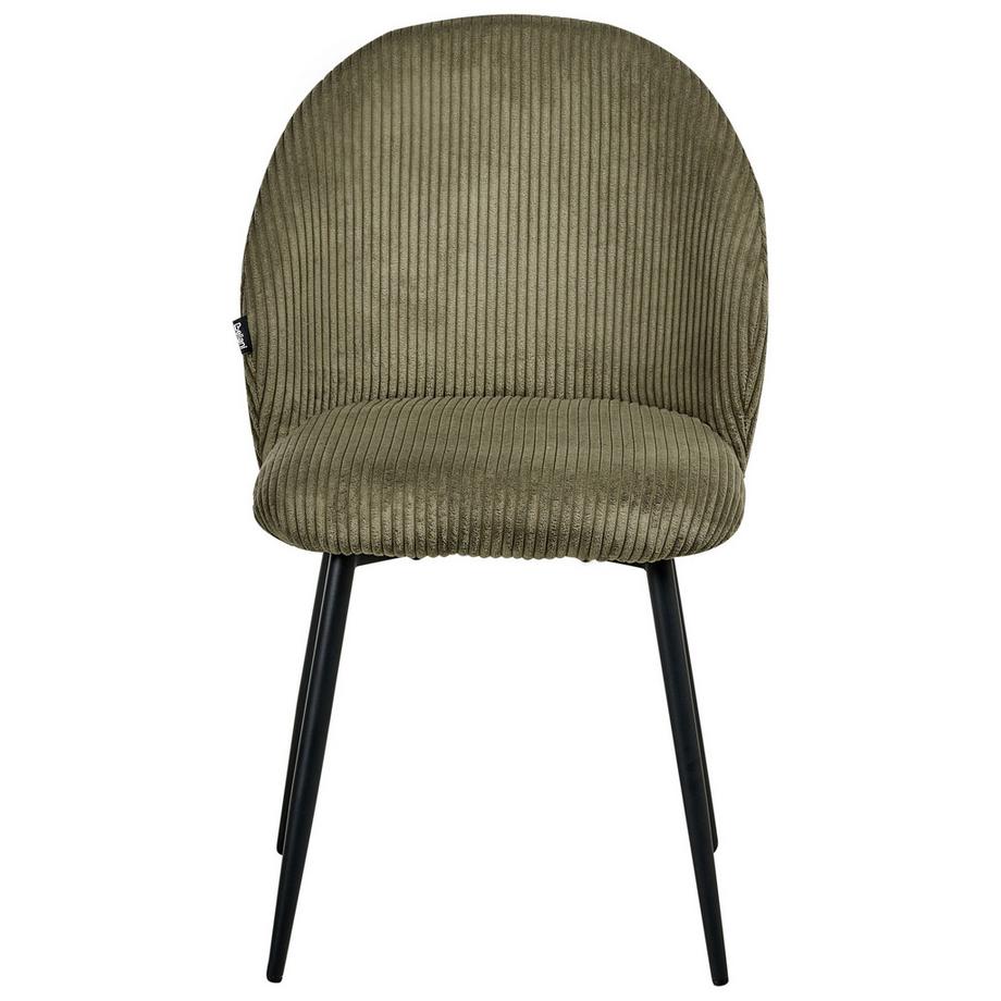 Beliani Set di 2 sedie da pranzo en Velluto a coste Moderno ELOY  