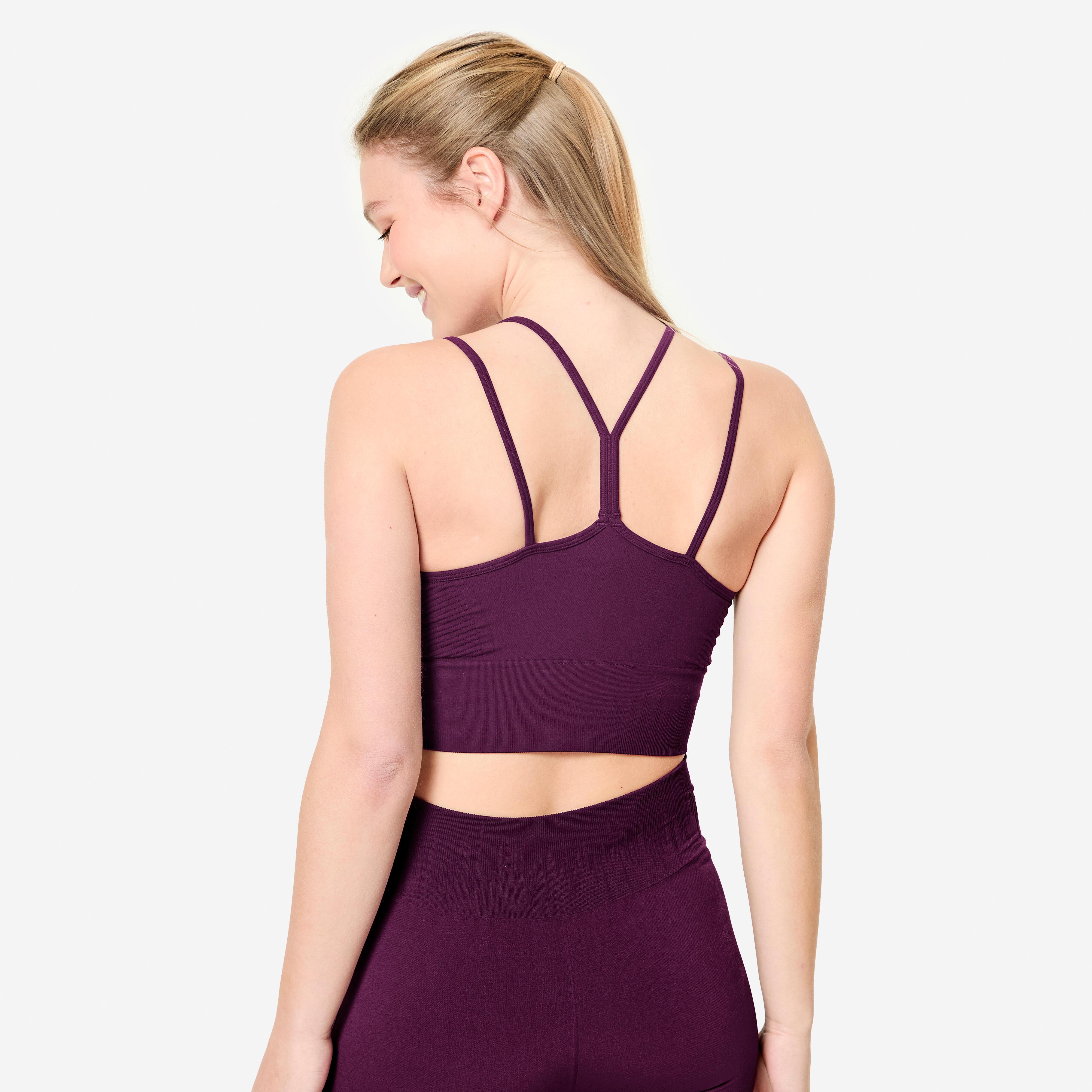 DECATHLON Reggiseno sportivo crop supporto leggero  