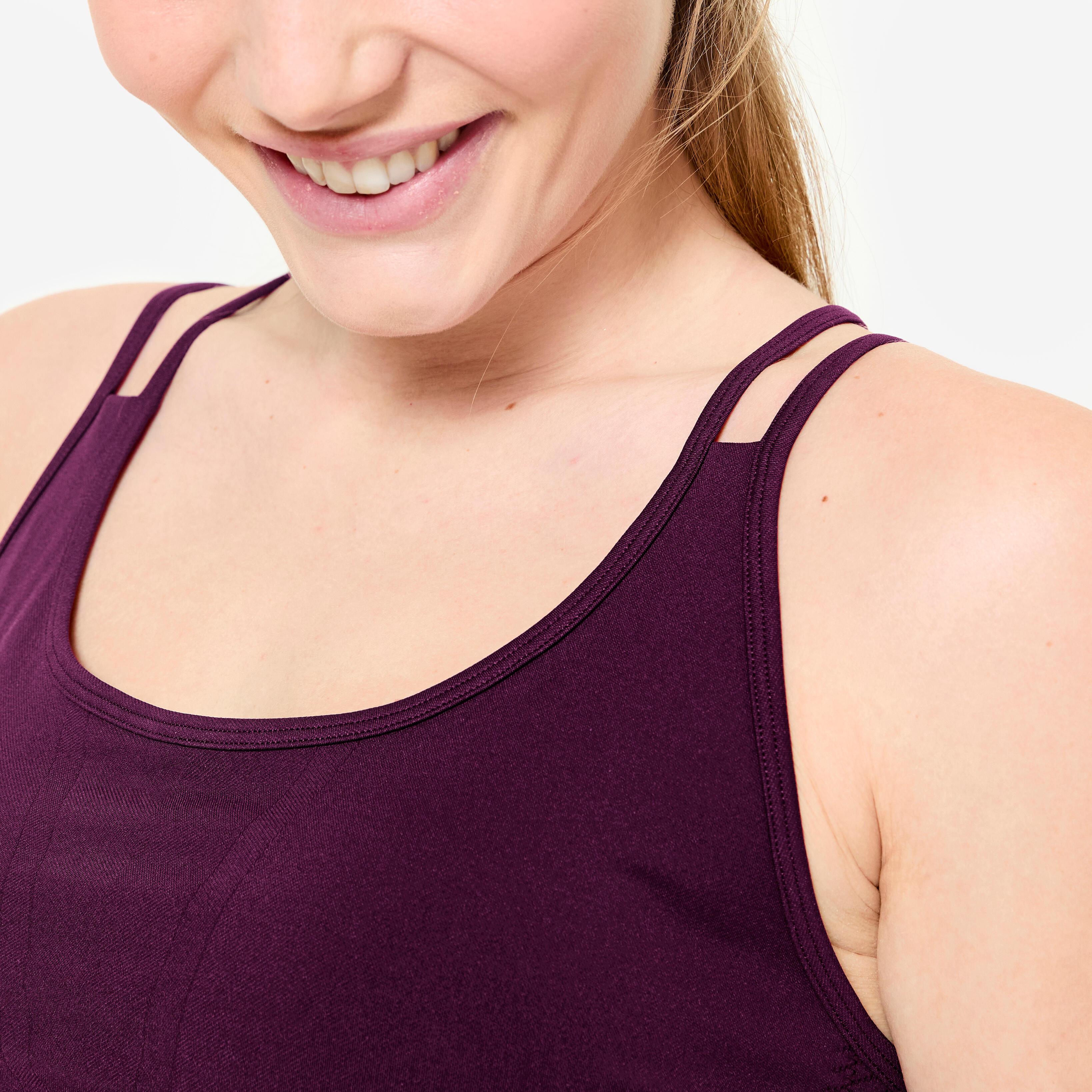 DECATHLON Reggiseno sportivo crop supporto leggero  