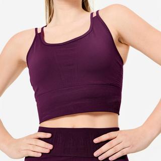DECATHLON Reggiseno sportivo crop supporto leggero  