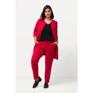 Ulla Popken  Pantalon en jersey, avec plis. Jambe carotte et taille élastique. 