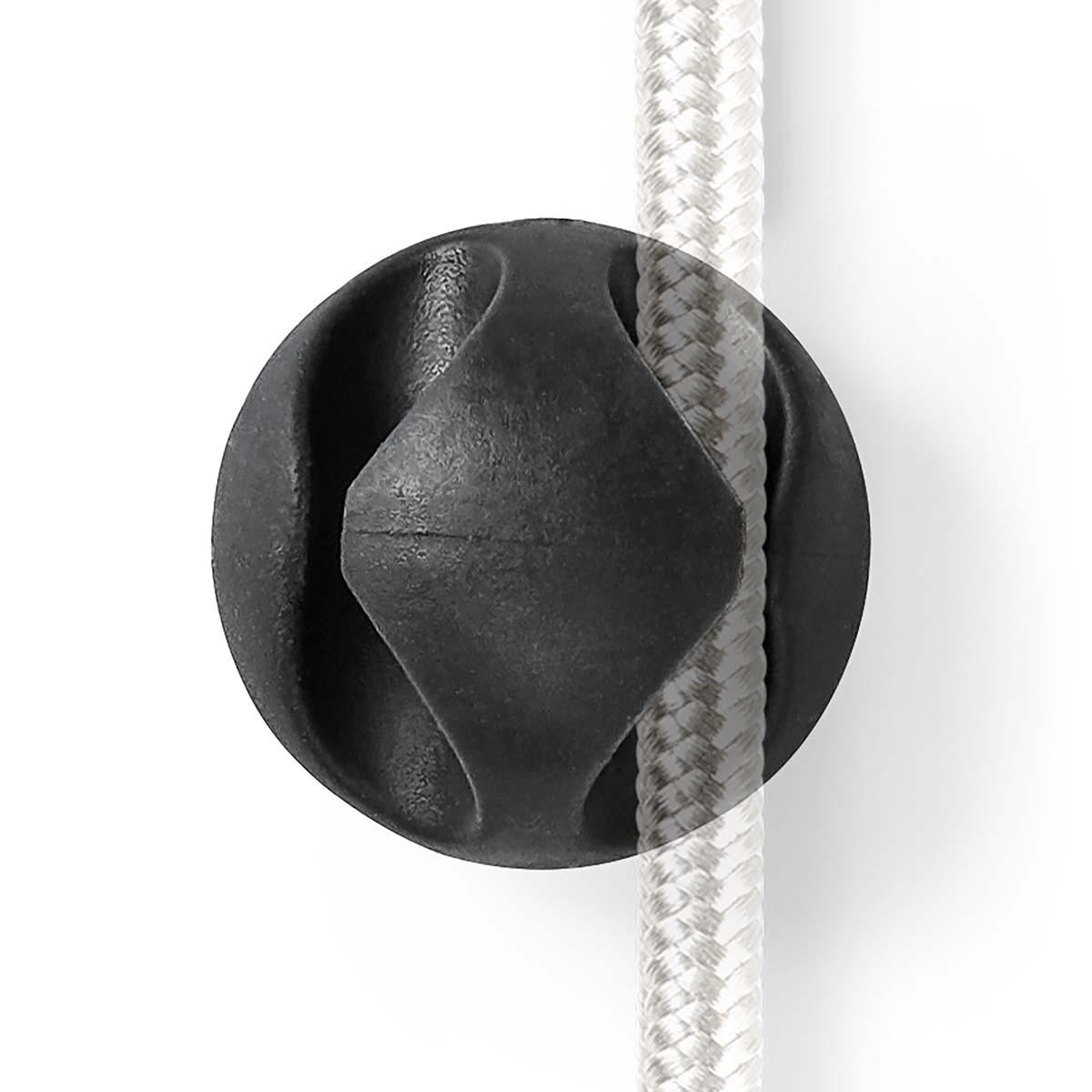 Nedis  Gestione dei cavi | Morsetto per cavi | Click and Go | 6 pz. | Numero di slot: 2 dischi | Spessore massimo del cavo: 5,3 mm | TPE | Nero 