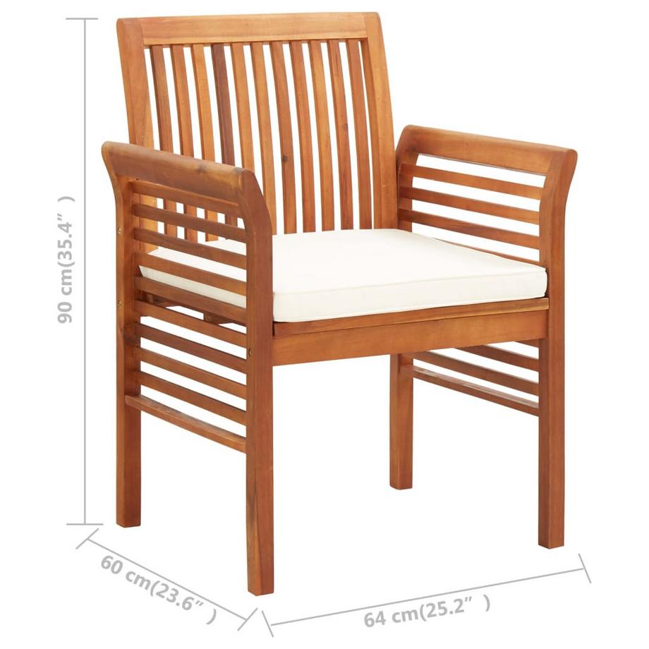 VidaXL Chaise de salle à manger bois  
