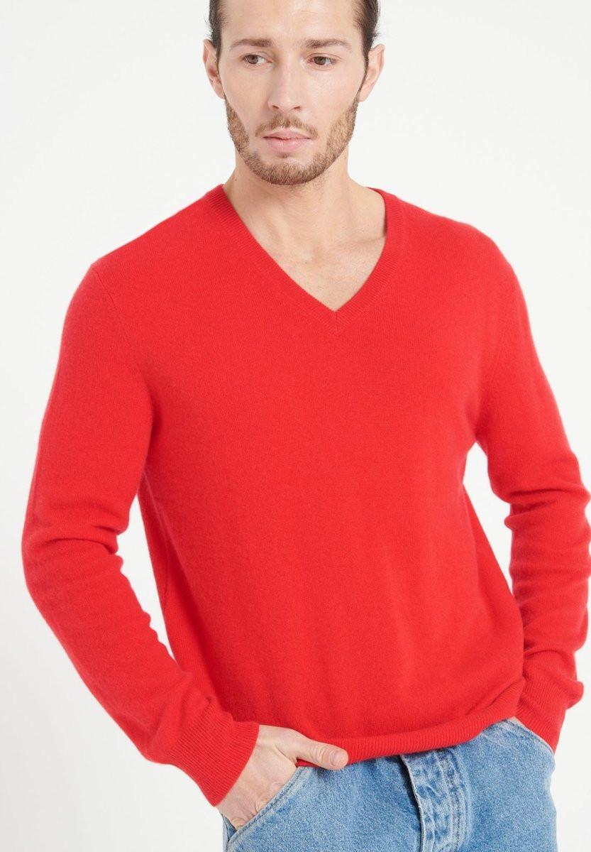 Studio Cashmere8  LUKE 1 Pullover mit V-Ausschnitt - 100% Kaschmir 