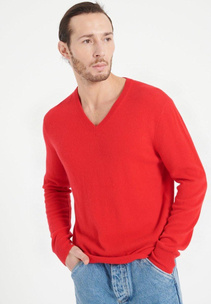 Studio Cashmere8  LUKE 1 Pullover mit V-Ausschnitt - 100% Kaschmir 